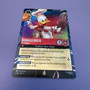 Disney Lorcana Donald Duck Pie Slinger Card